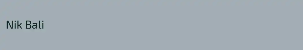 Nik Bali